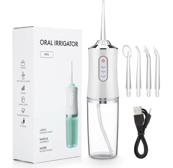 Elite-Indulge Oral Irrigator: Portable Dental Water Flosser