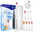 Seago Sonic Toothbrush Electric Toothbrush Cleaning Teeth 5 Modes with 8 Replaceable Brush Heads 2 Min Timer With Portable Box